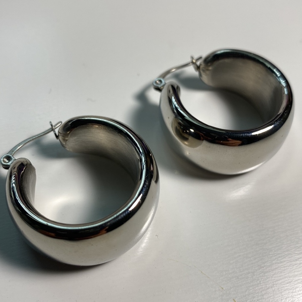 Stainless steel earrings - Picture 3 of 3